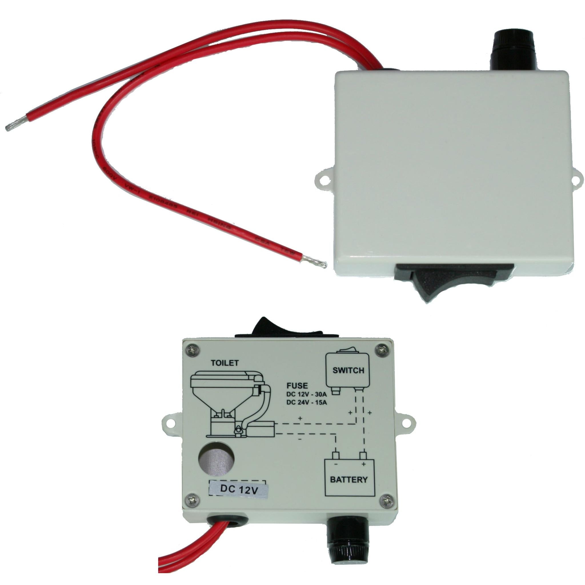 Switch for toilet 12V-24V