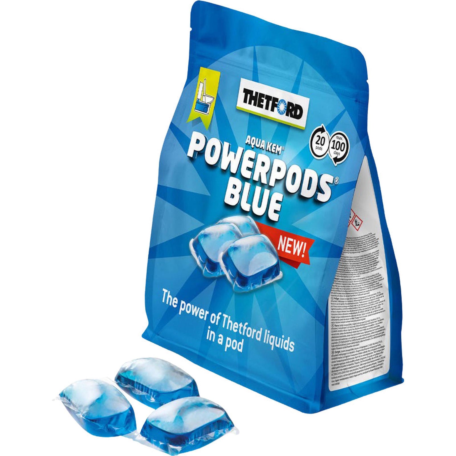 Thetford PowerPods Blue sanitary liquid 20 pods