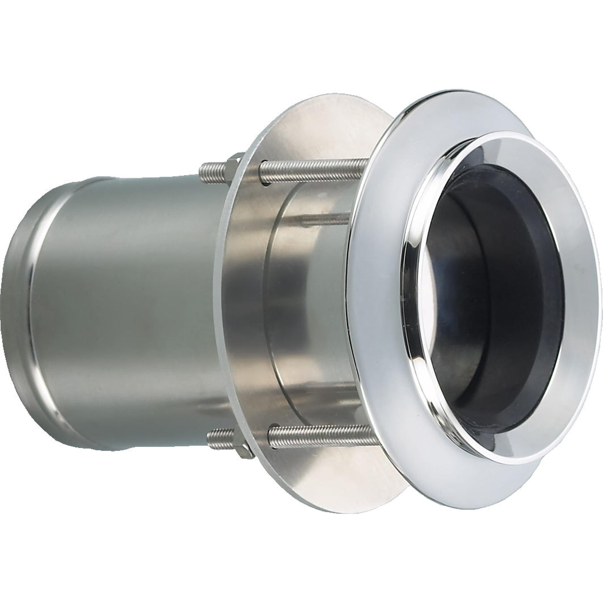 Eksosgjennomføring m/ventil, 3", syrefast