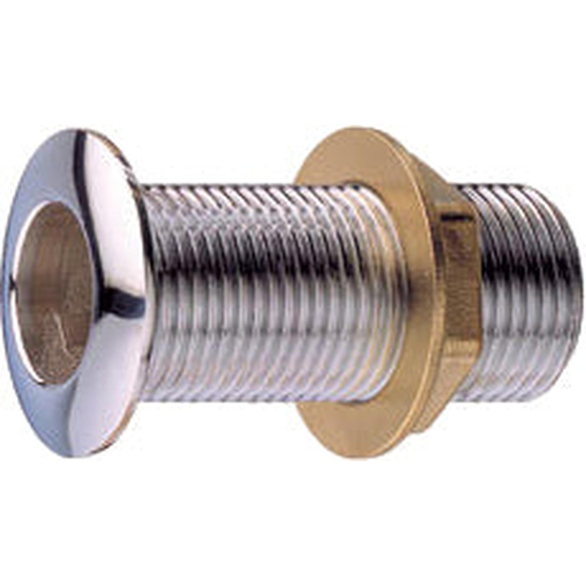 Skroggjennomføring forkrommet kraftig 1 1/4"