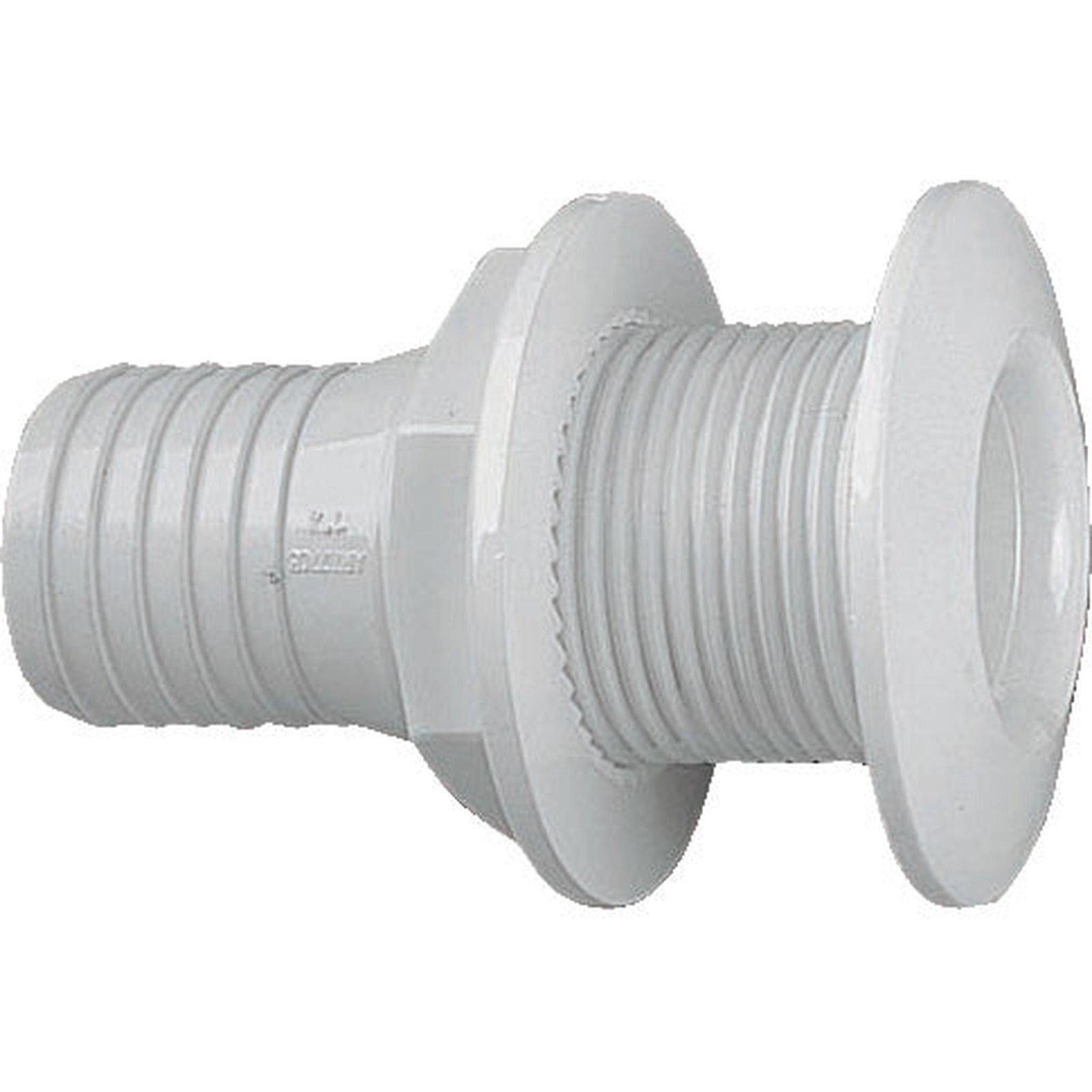 Skroggjennomføring nylon hvit