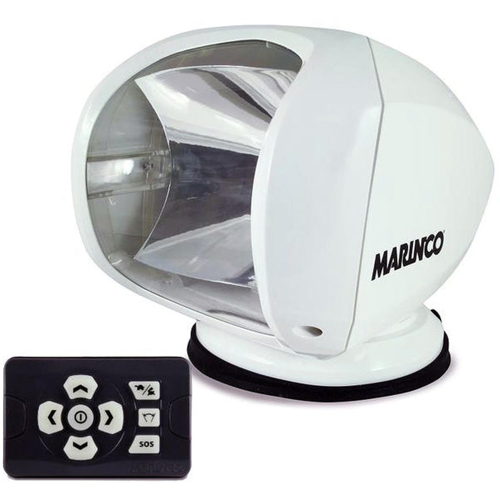 Marinco Lyskaster m/trådløst betjeningspanel hvit 12/24V