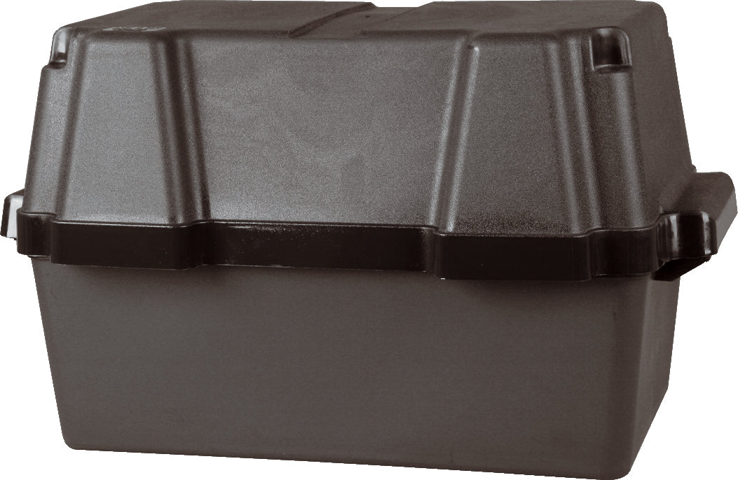 Batterikasse stor, høyt lokk