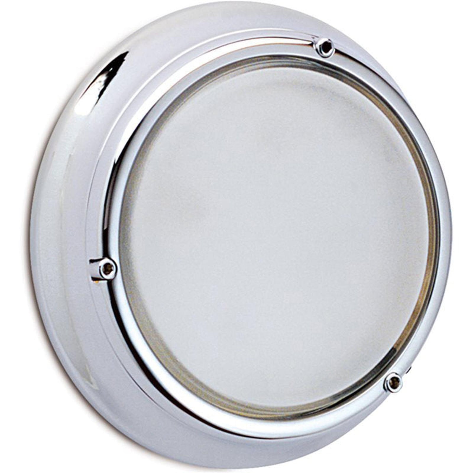 Foresti & Suardi Waterproof ceiling lamp Vela Chrome