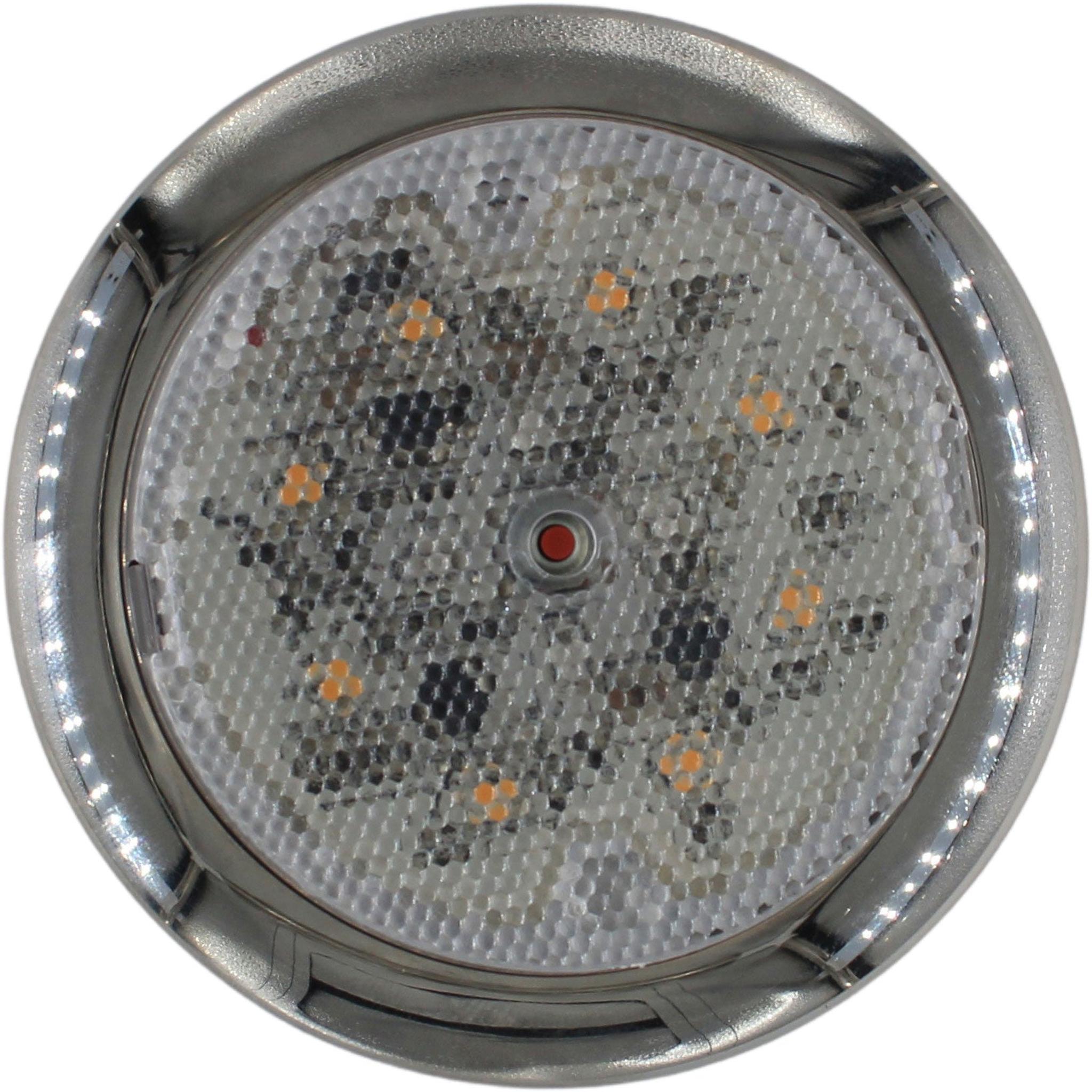 Lamp white/blue LED w/switch, Procyon II, chrome