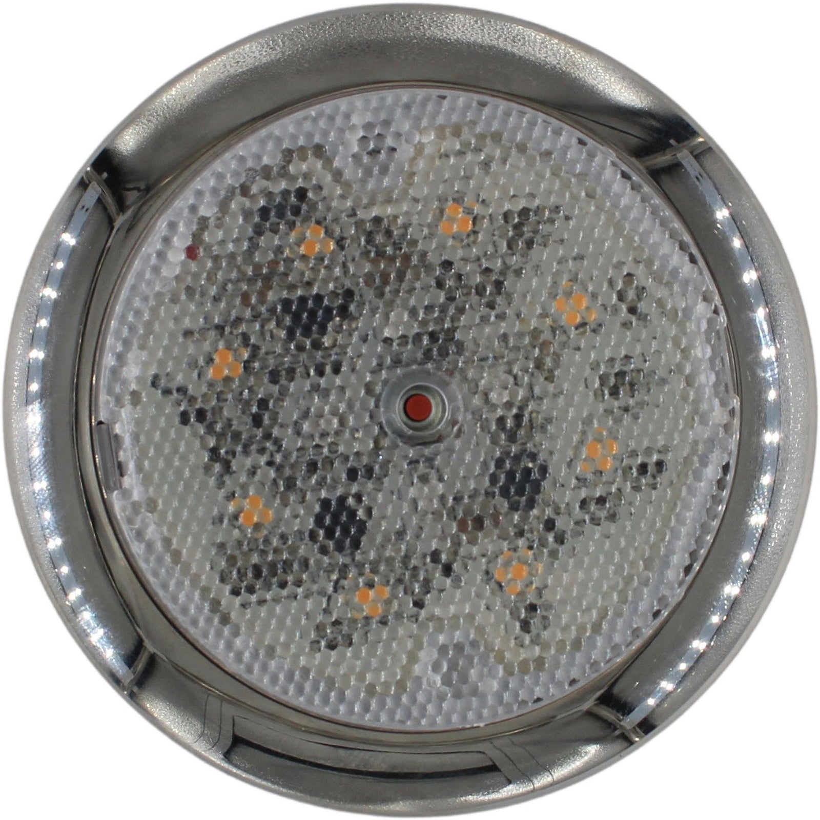 Lamp white/blue LED w/switch, Procyon II, chrome