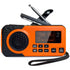 Emergency radio DAB+/FM with crank and solar panel