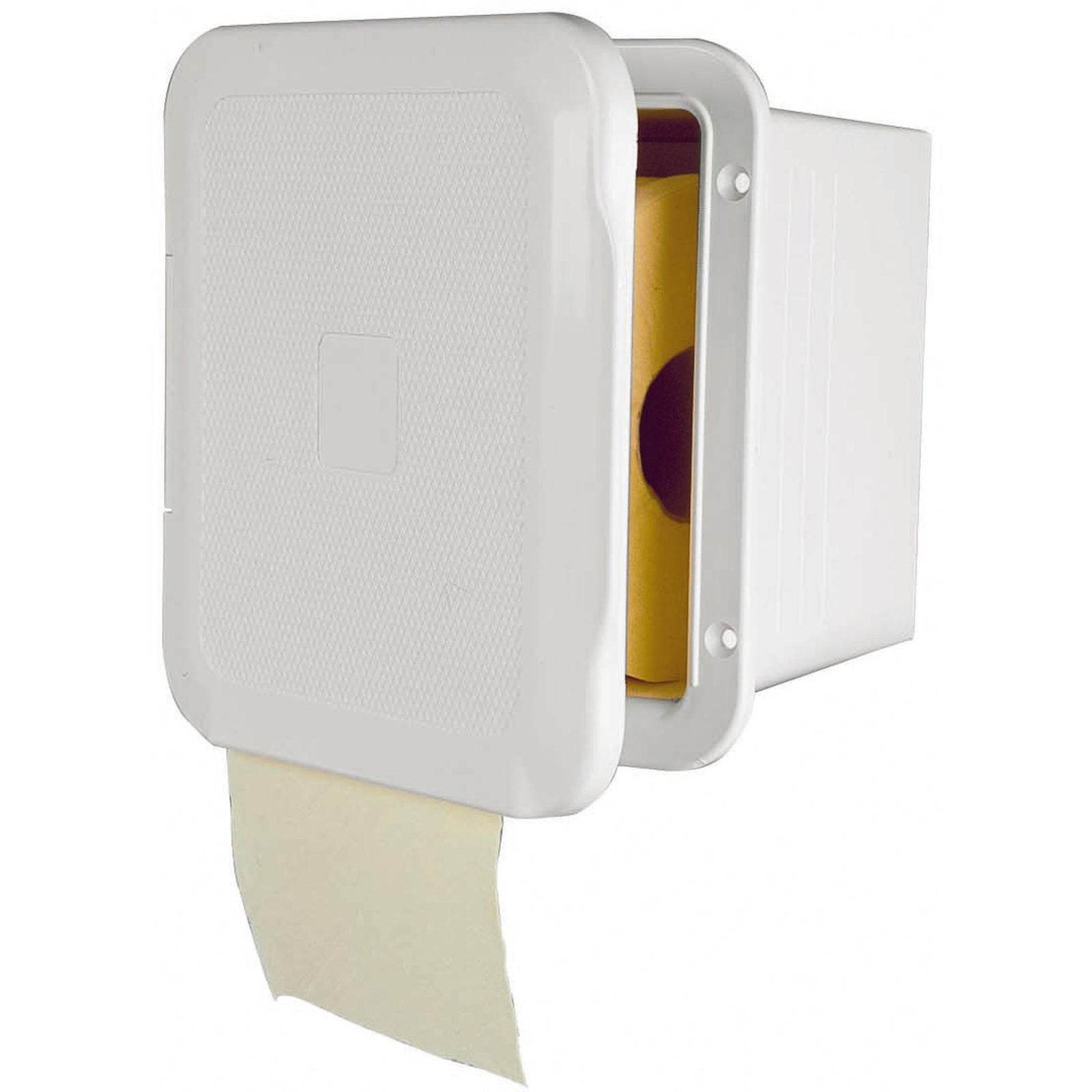 Toilet paper holder box, white