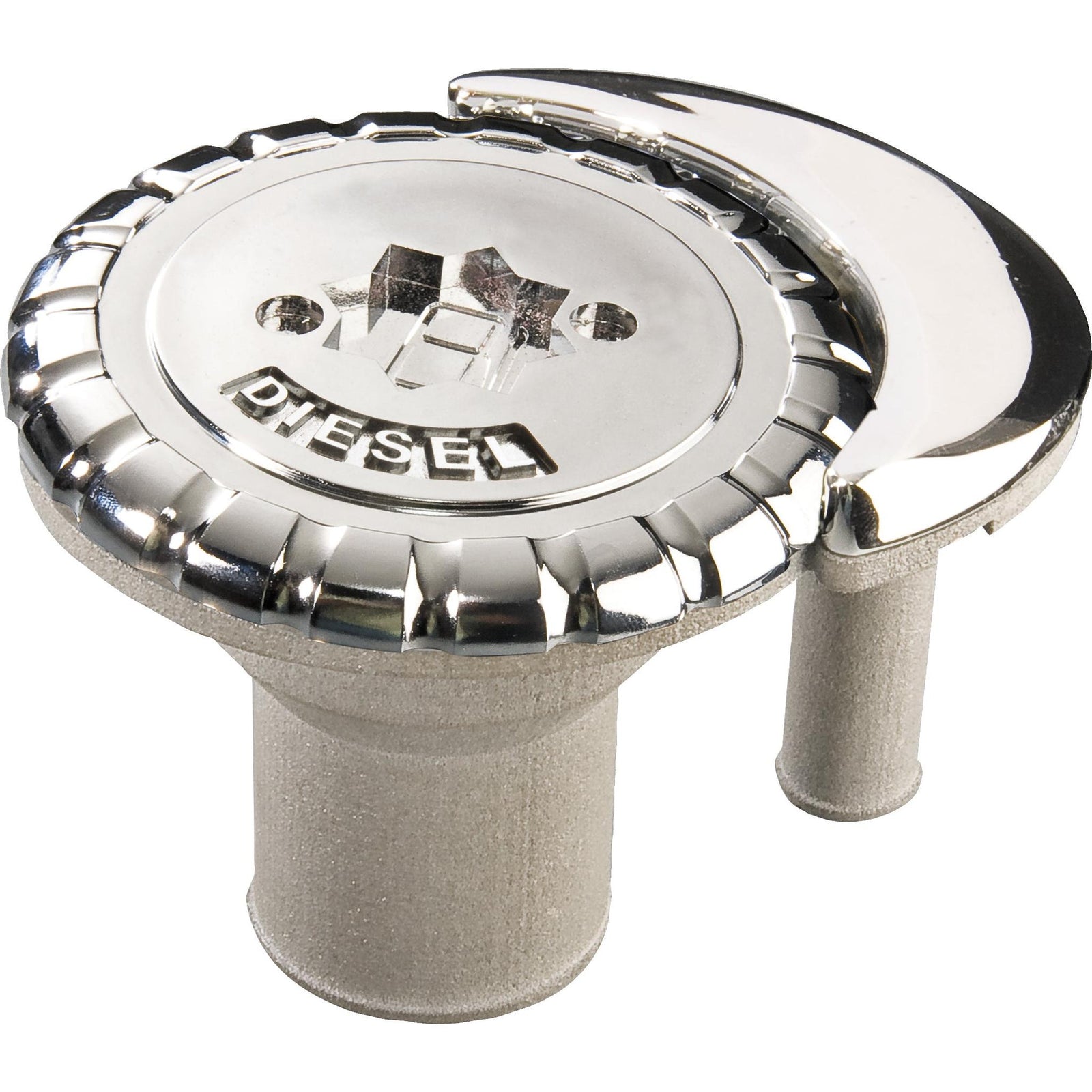 Tire fitting NR plastic/chrome w/valve 1 1/2