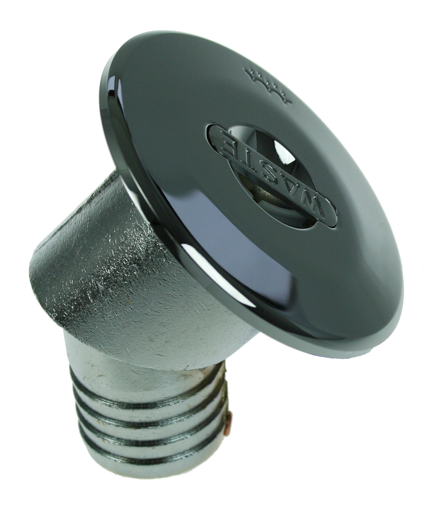 Dekksforskruvning forkrommet 45 grader