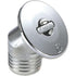 Chrome-plated 45 degree deck screw fitting