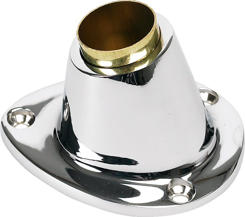 Flag holder, chrome-plated w/wedge, 23/25 mm