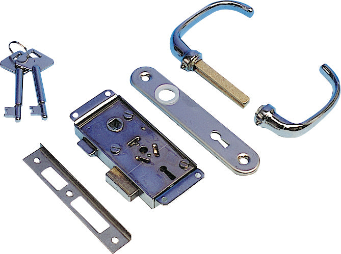 Surface-mounted door lock