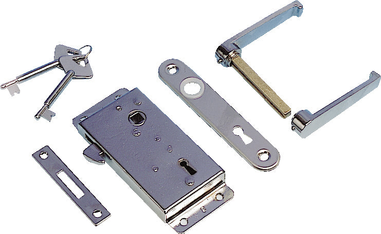 Sliding door lock, retractable