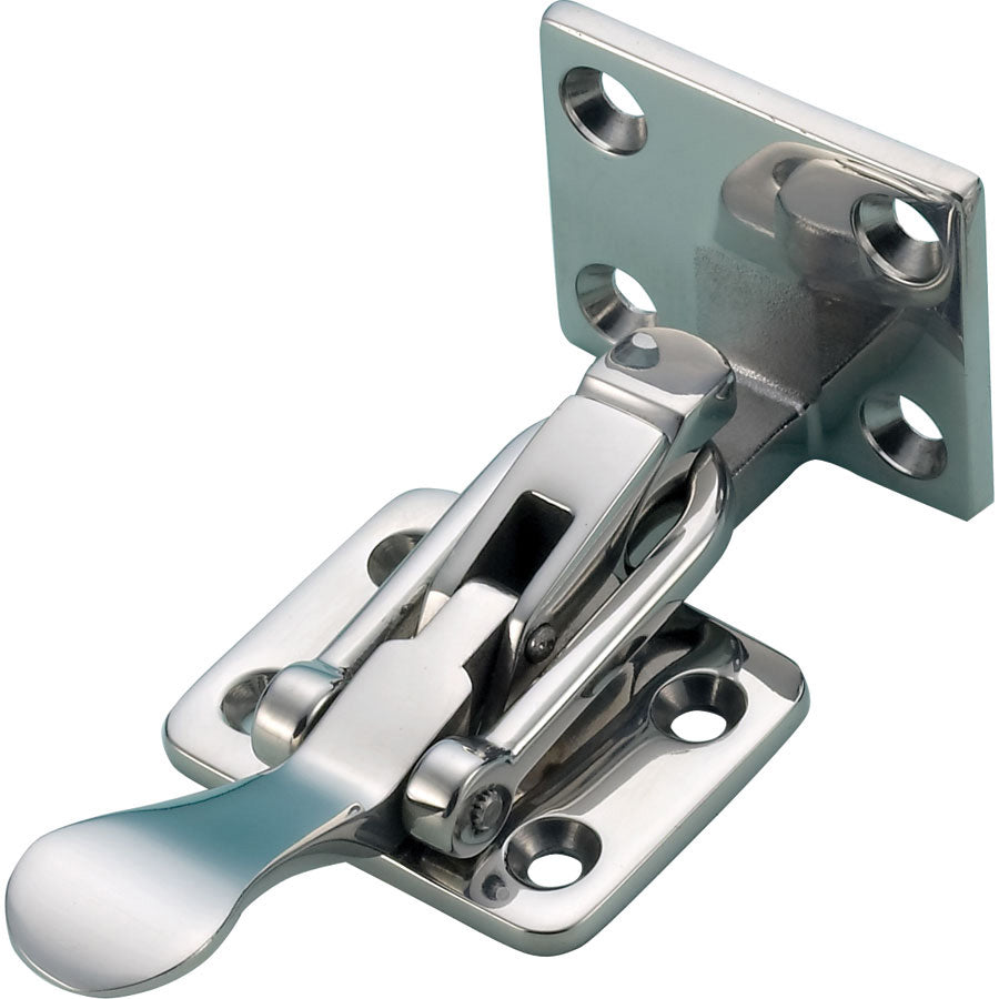 Polished, acid-resistant hatch tensioner