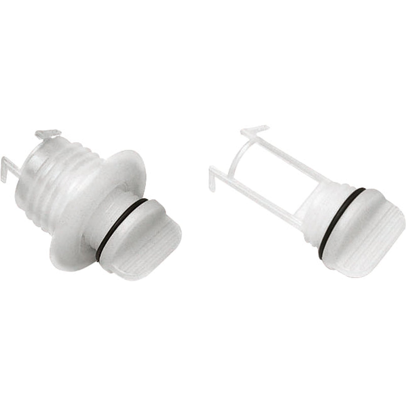 Lenseplugg nylon hvit