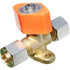 Single shut-off valve with bracket, for 8 mm pipe