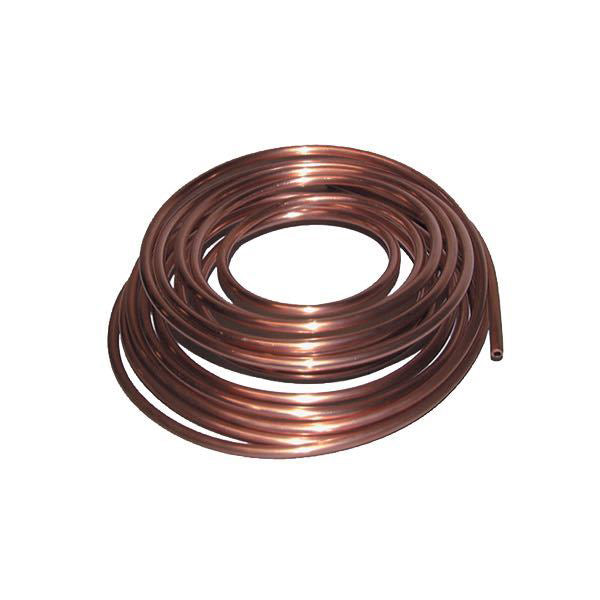 Copper pipe Ø8 x 0.8 - Roll of 25 meters