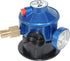 Gas regulator w/manometer click-on 1/4" thread outlet