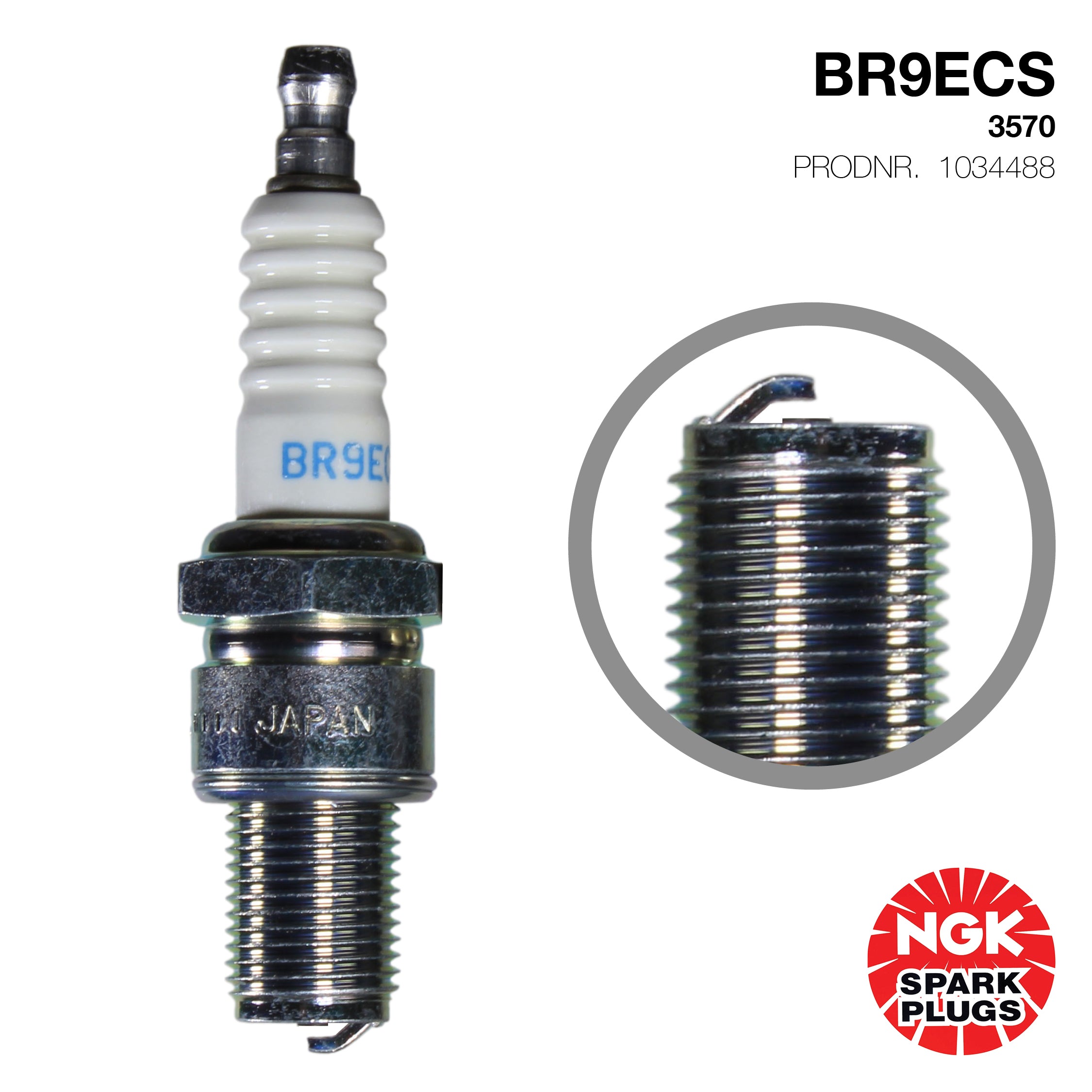 NGK Spark Plug BR9ECS