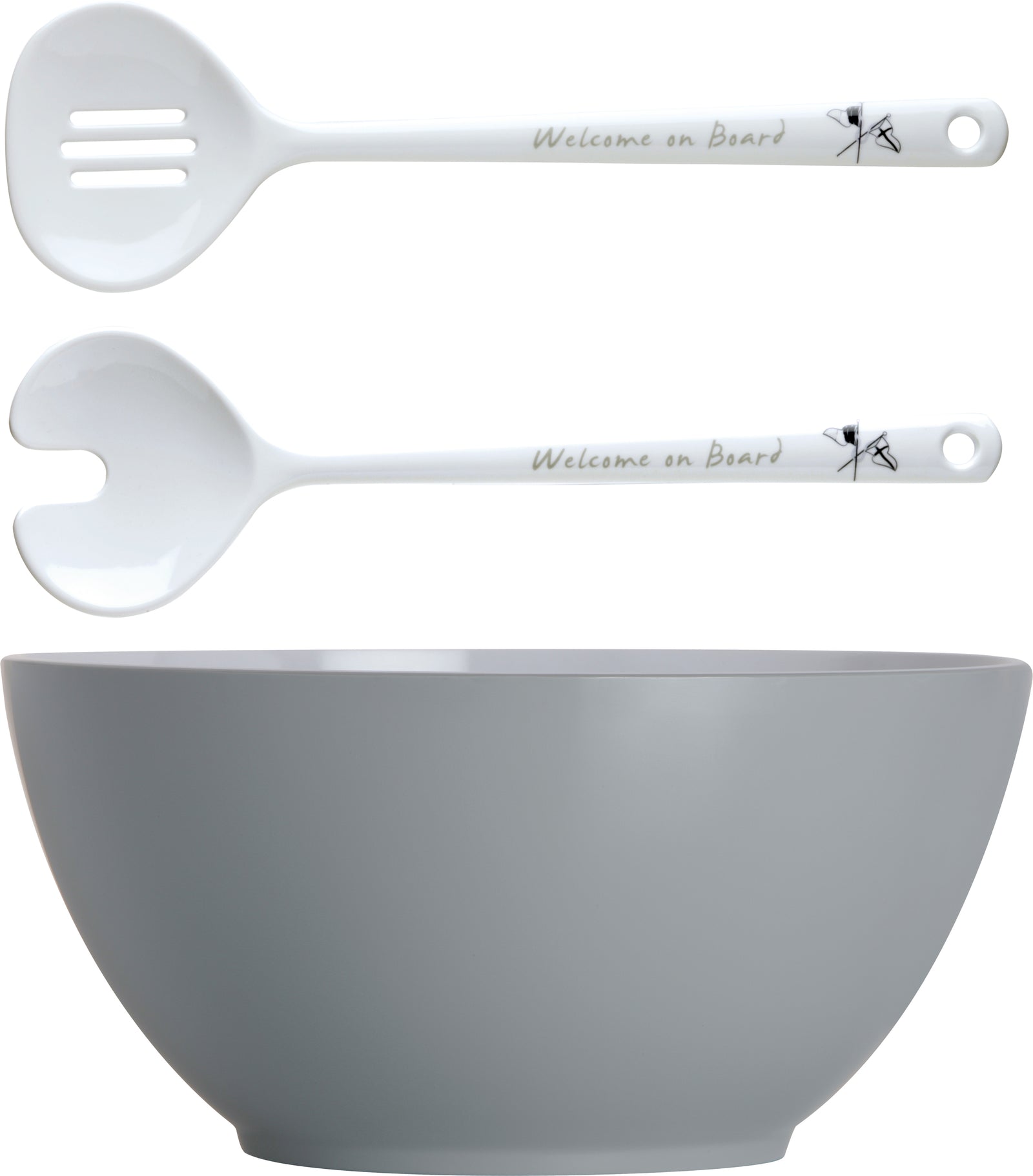 Welcome Salad bowl w/salad cutlery Ø25