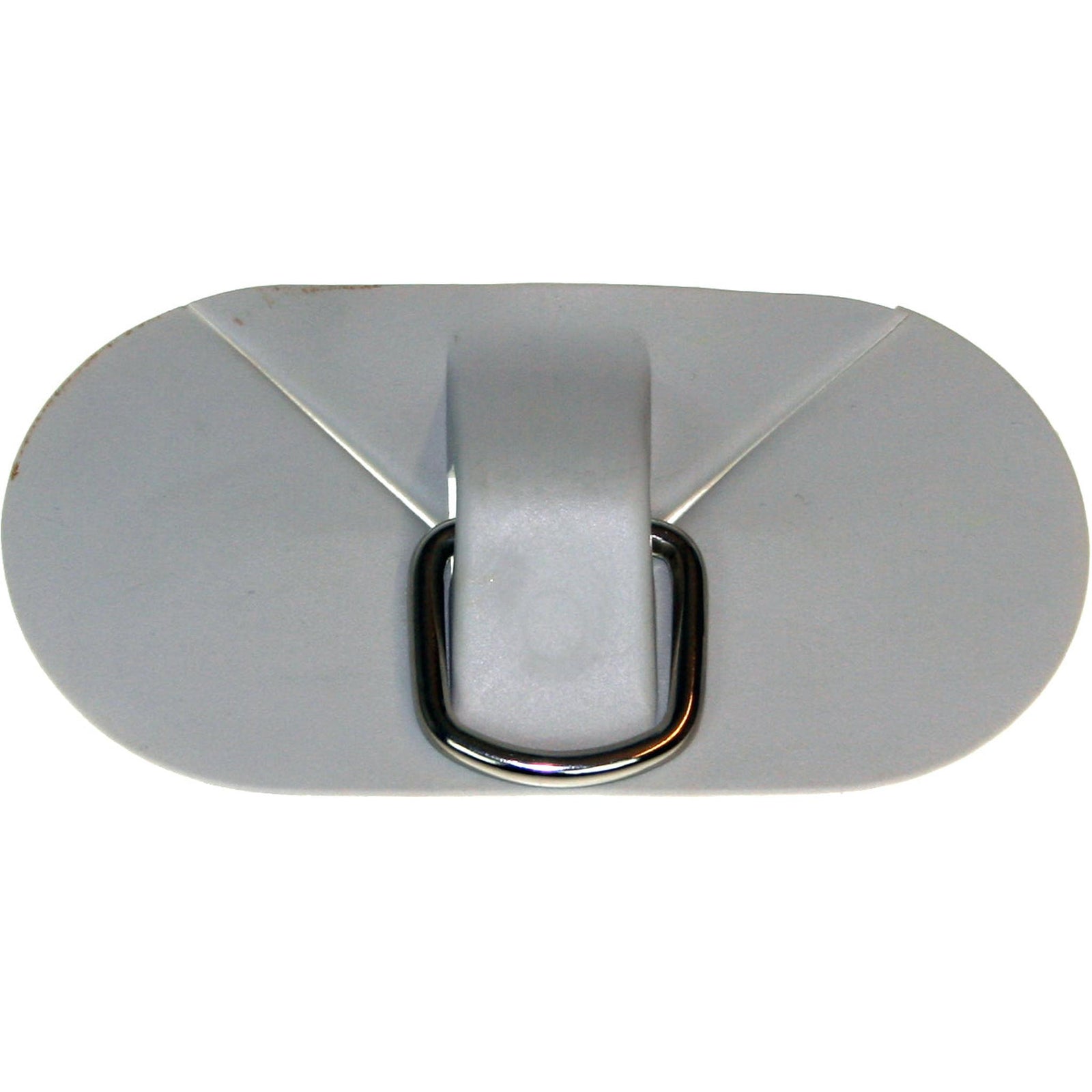 D-ring med feste, PVC, grå