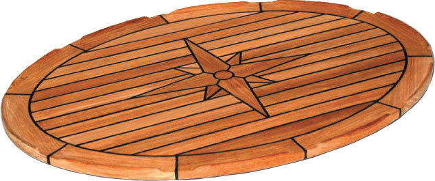 Table top, Nautic Star, oval