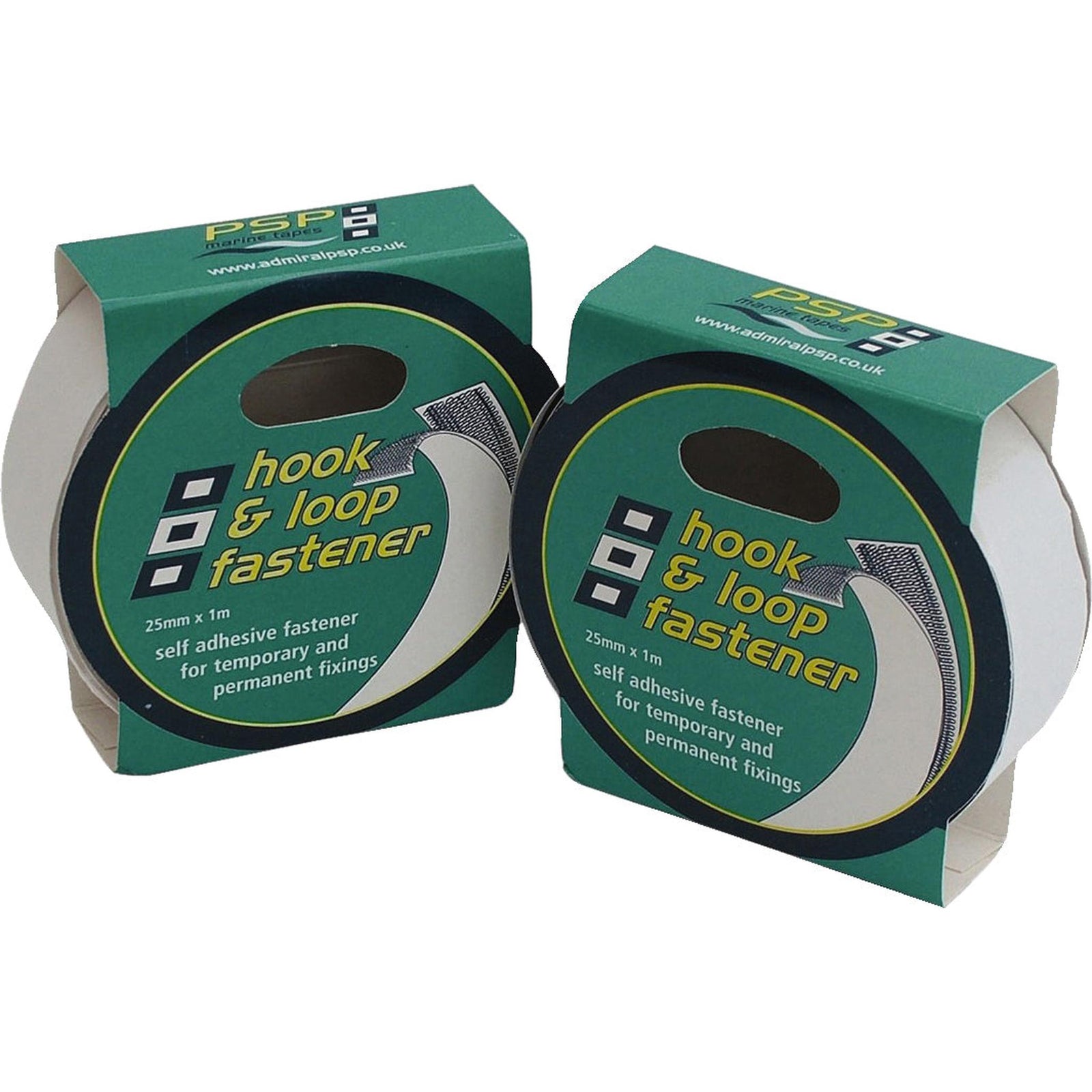 PSP Hook & Loop Tape 25 mm 1 m white