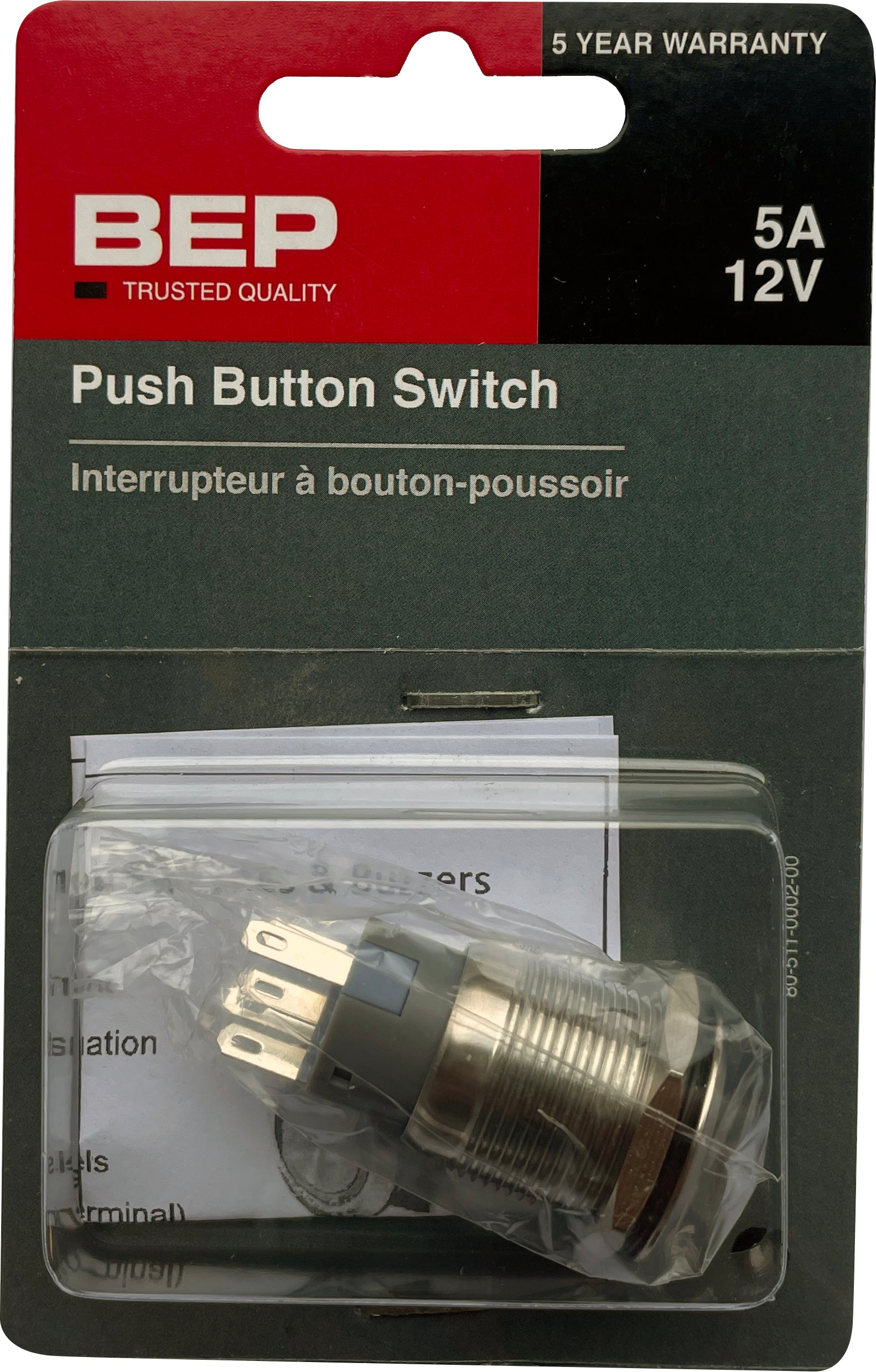 BEP Stainless steel switch 12V