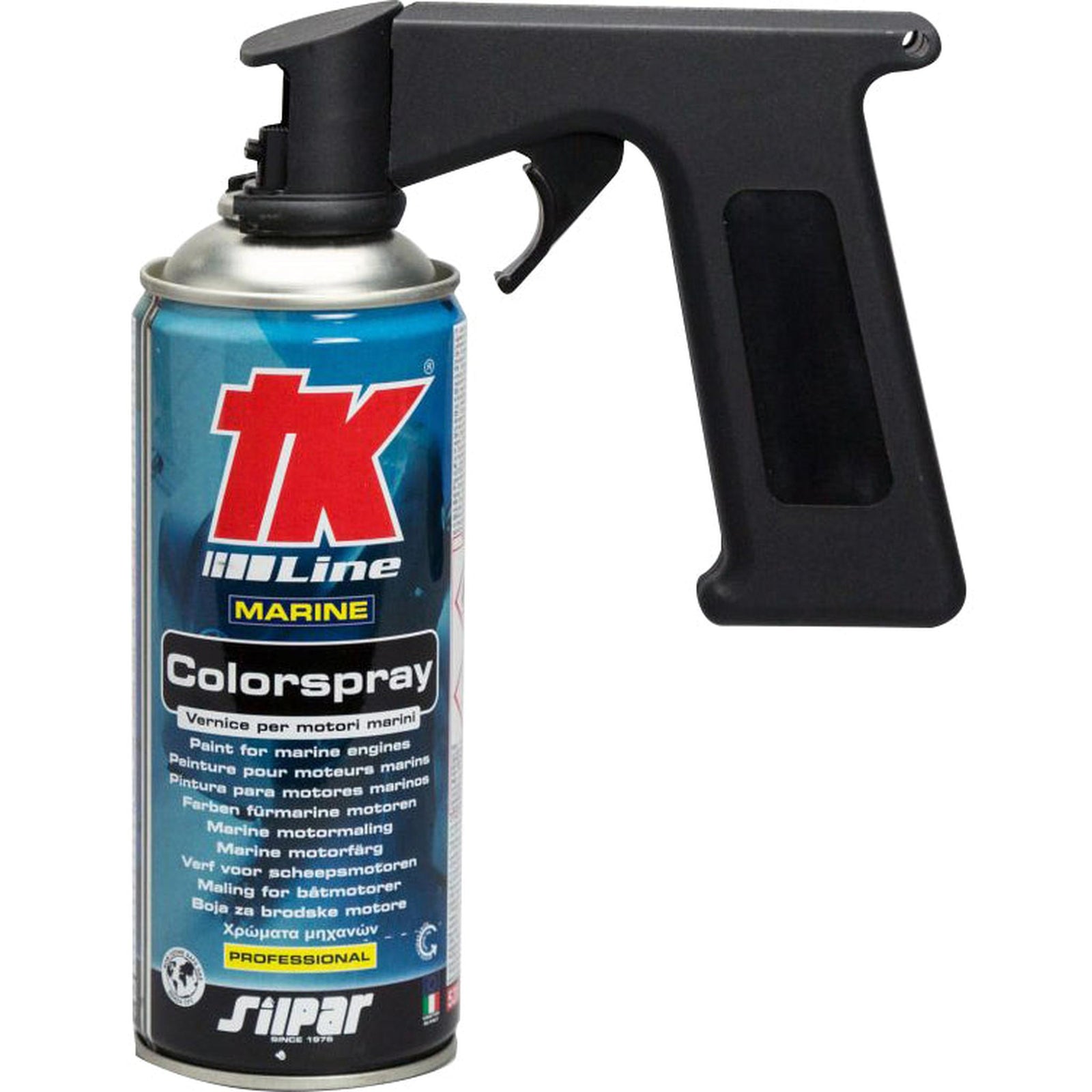 TK Spray can handle