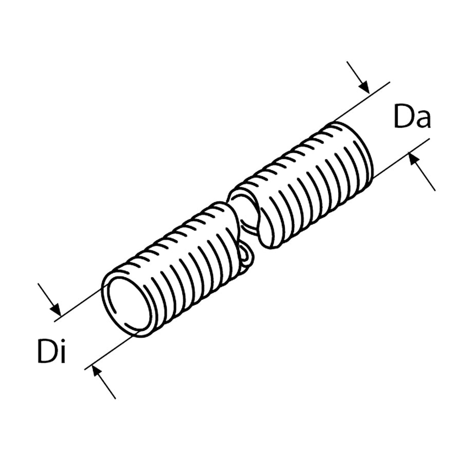 Hot air hose APK black 20 m roll