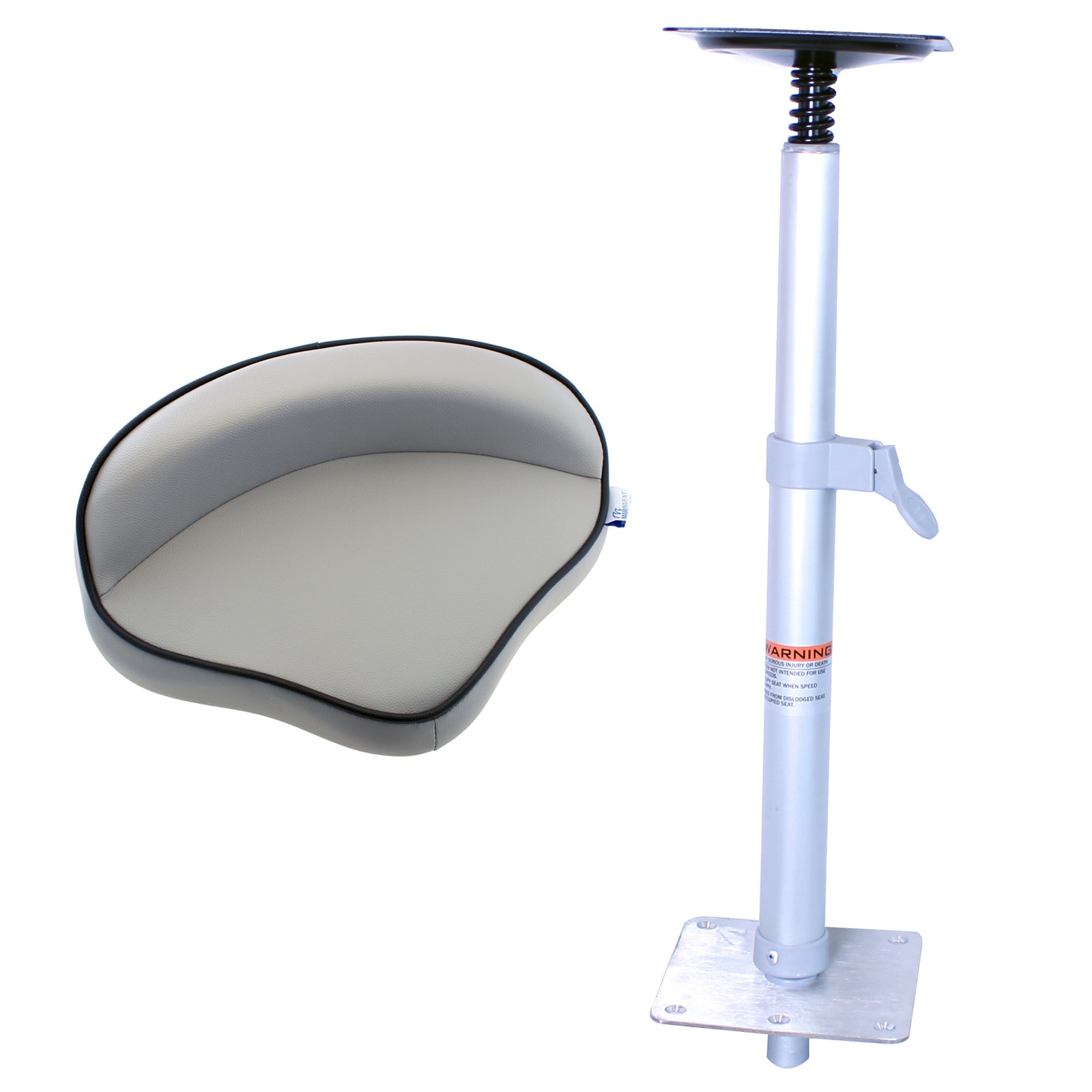 Boat seat complete with quick release