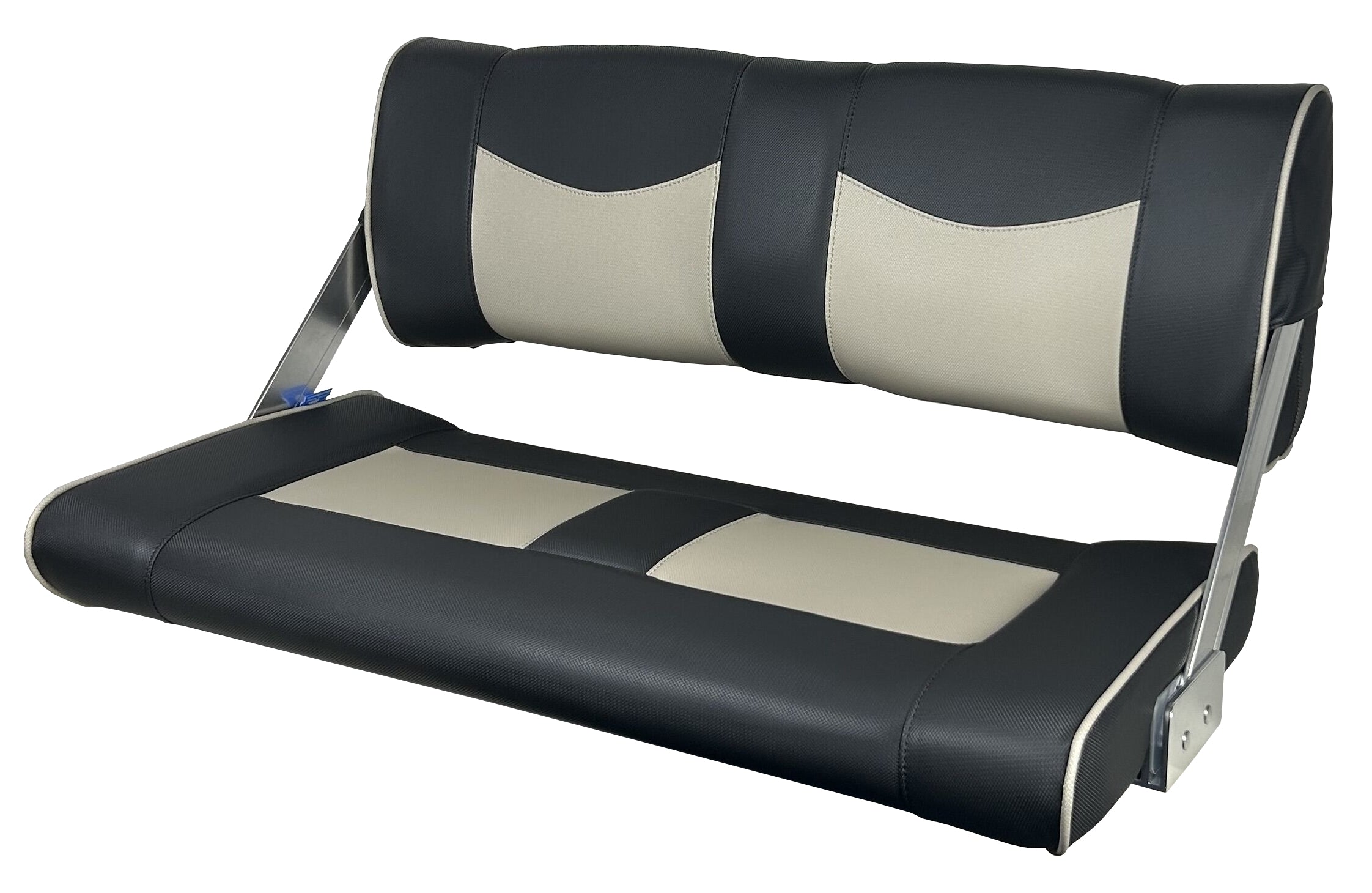 Båtstol ST90 Flip back sort lys grå