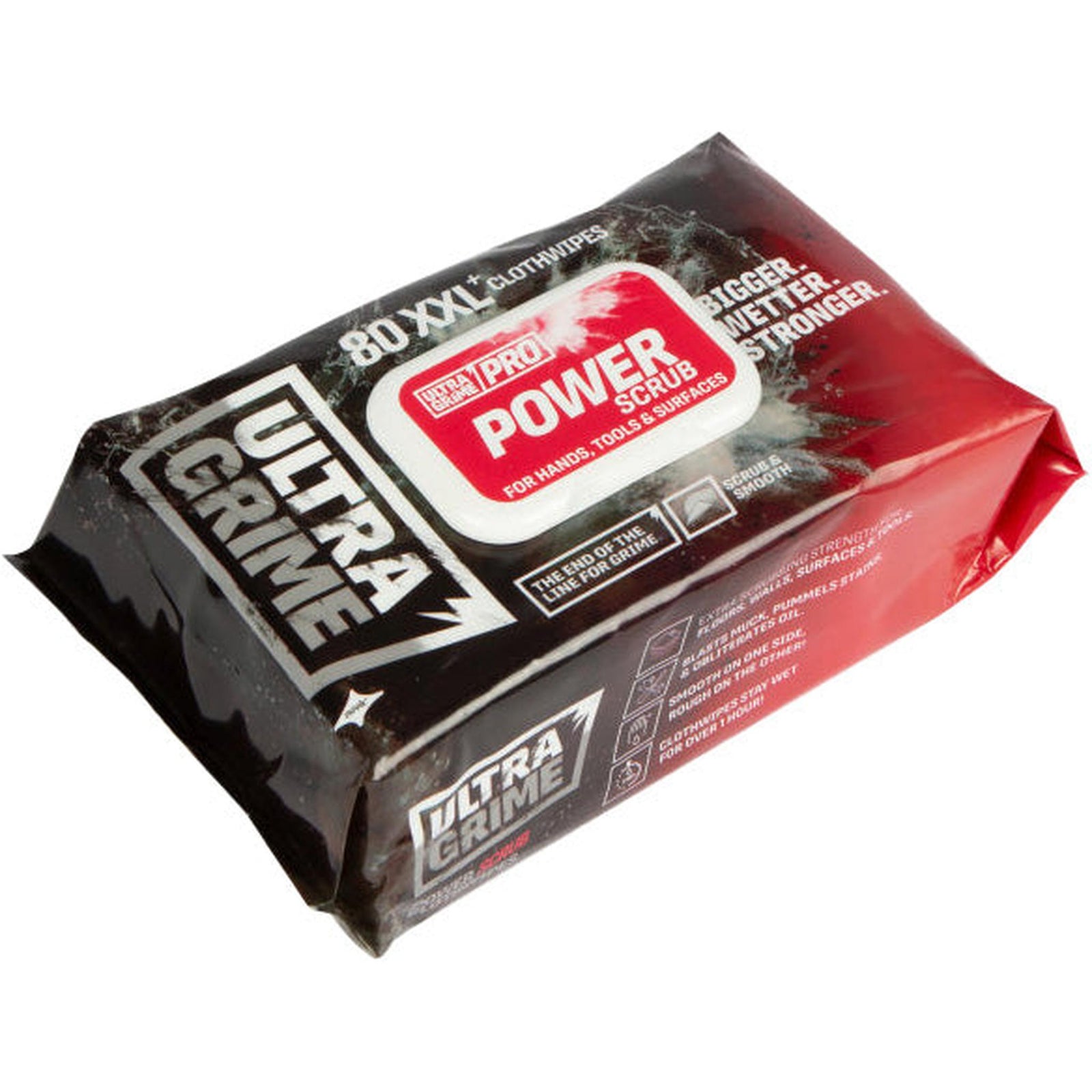 Ultragrime Power Scrub hand cleaning wipes