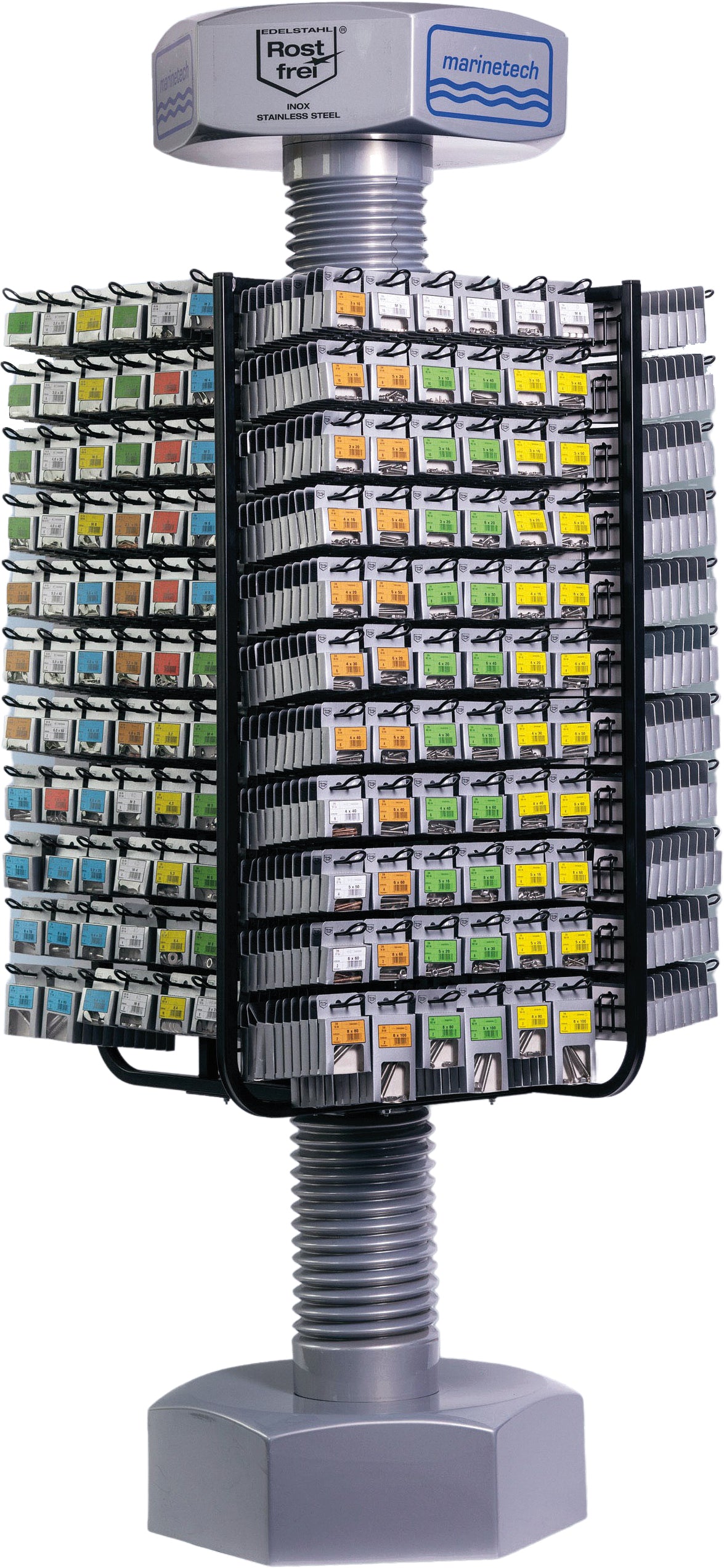 Komplett skruesystem A4 316 m/stativ