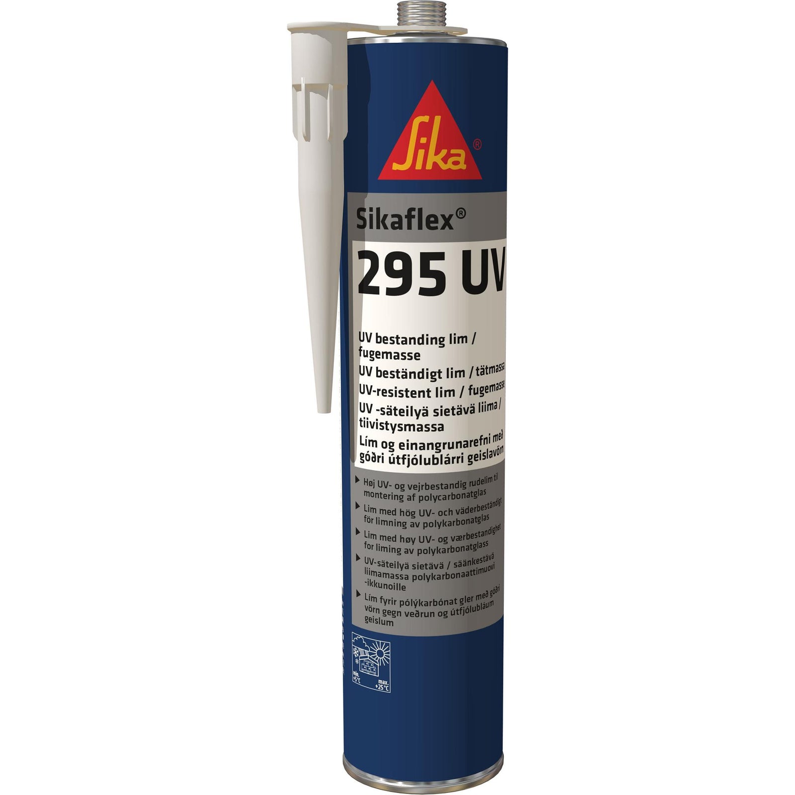 Sikaflex-295 UV Lim sort 300 ml