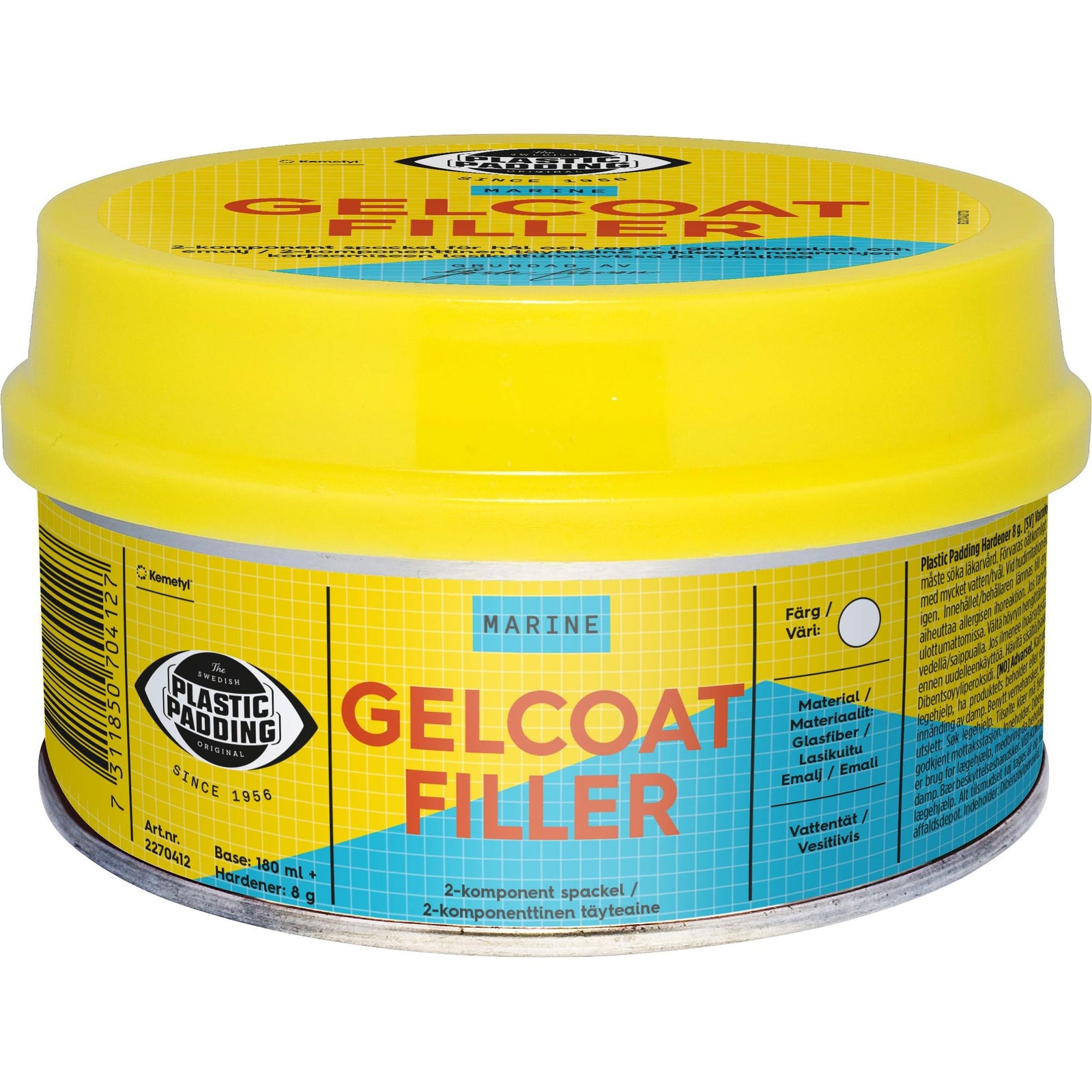 Plastic Padding Gelcoat filler 180 ml