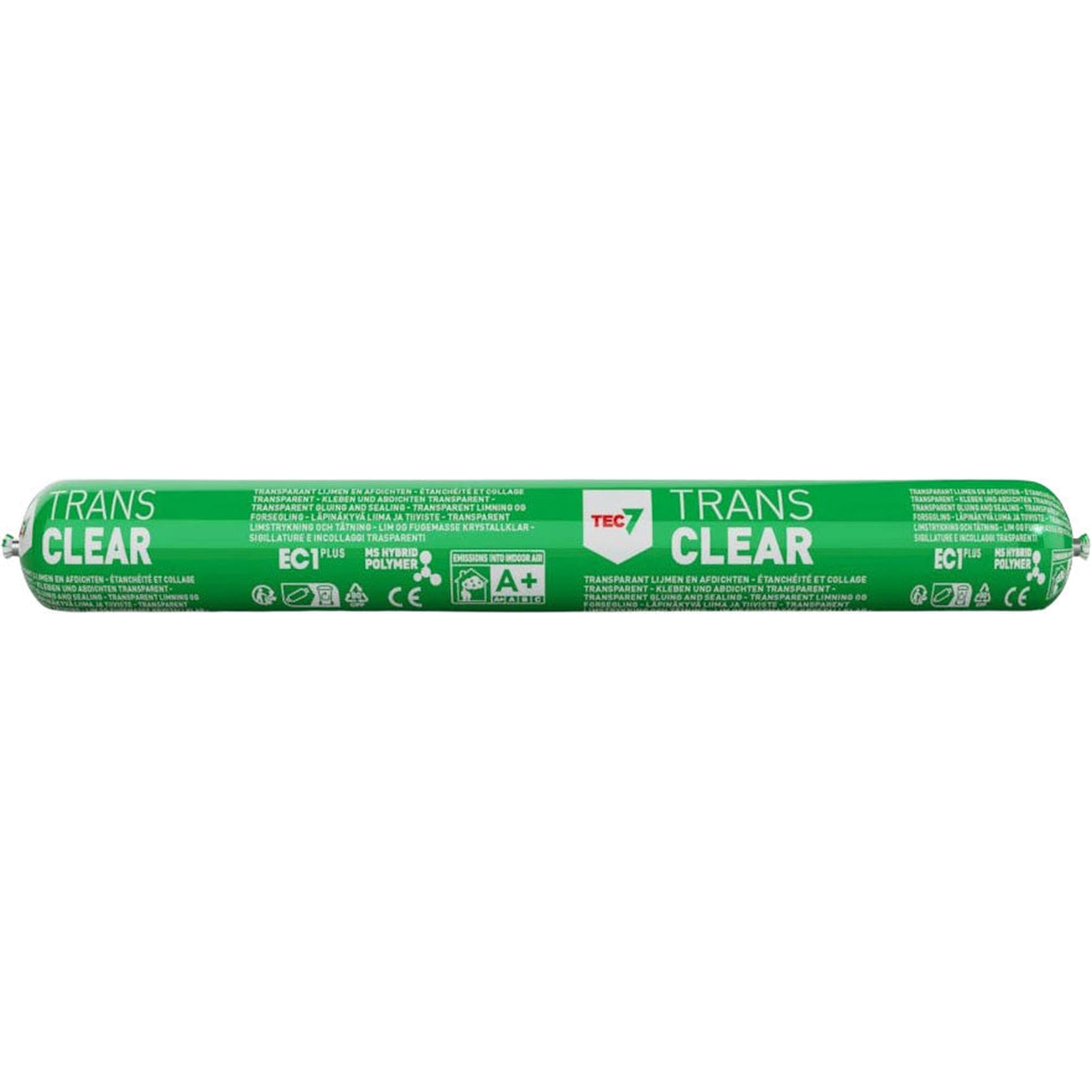 Tec7 Trans Lim og fugemasse 600ml pølse clear