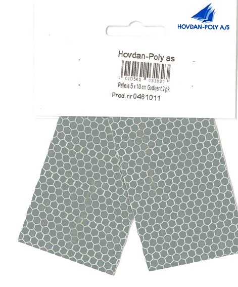 Reflective 5 X 10 cm Approved 2Pk