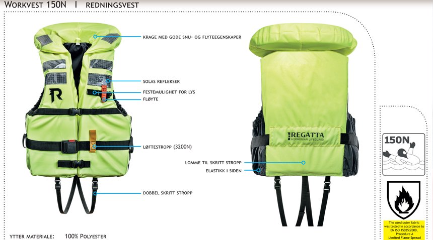 Vest Regatta Seafarmer 150N +70Kg