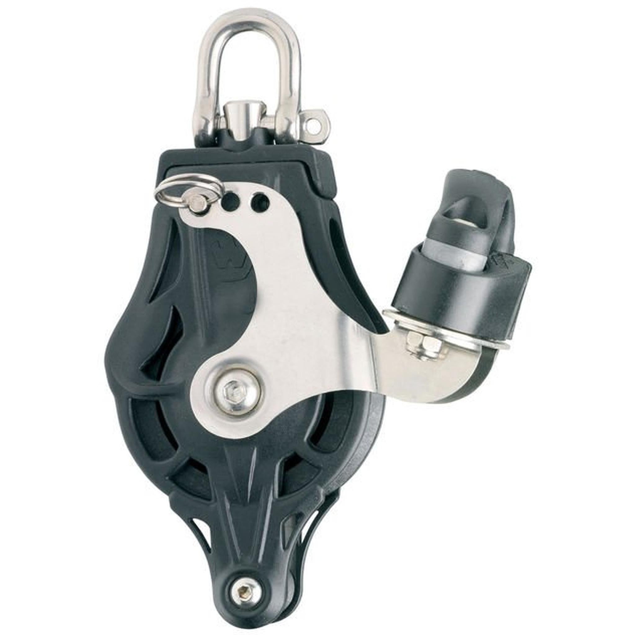 Blokk Singel - 55 mm Skive F/12mm Tau/6mm Sjakkel,  Swivel head/becket with cam ,Wichard