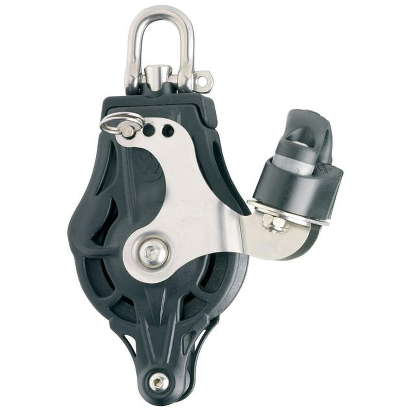 Blokk Singel - 55 mm Skive F/12mm Tau/6mm Sjakkel,  Swivel head/becket with cam ,Wichard