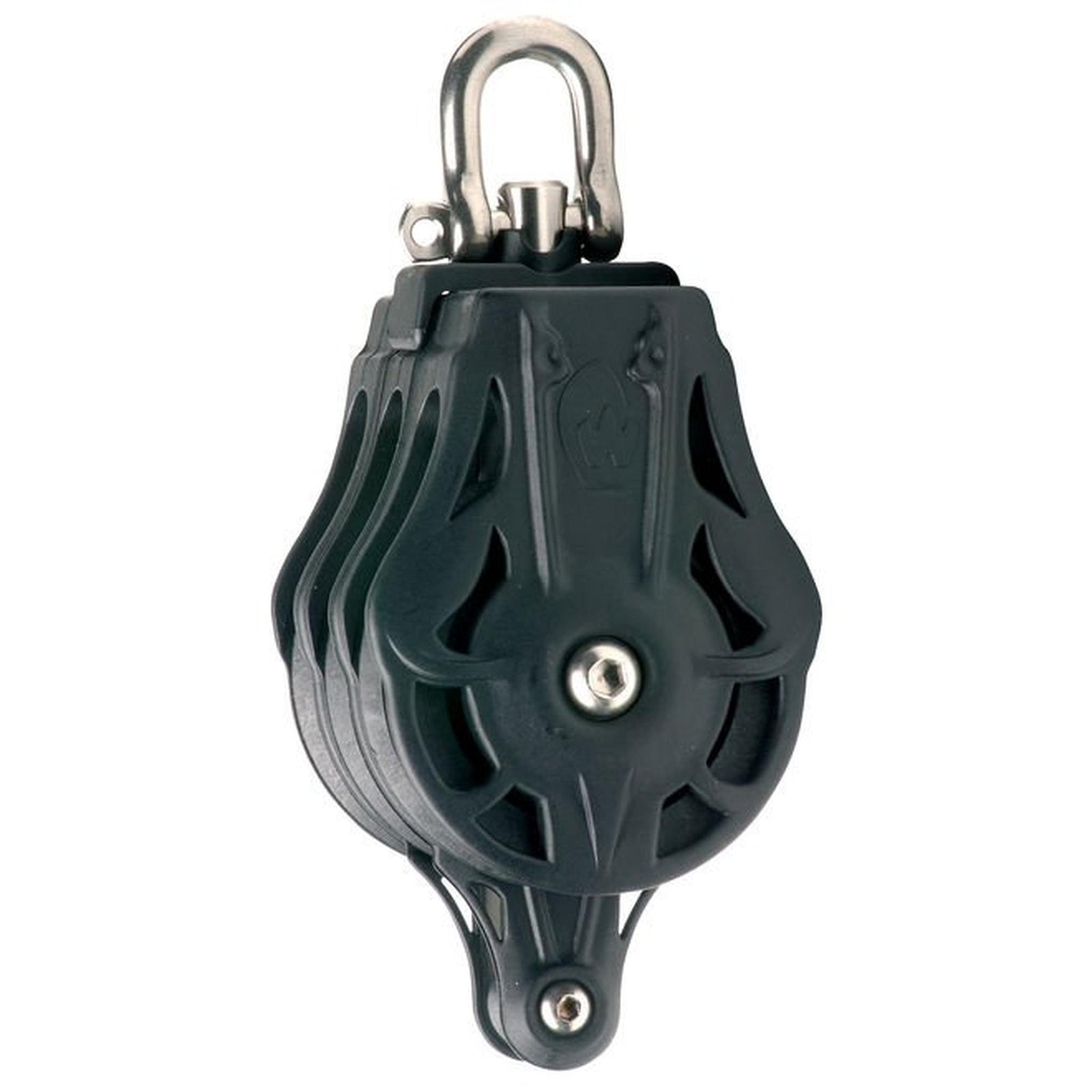 Block Triple - 55 mm Disc F/12mm Rope/6mm Shackle, Swivel haed/becket ,Wichard
