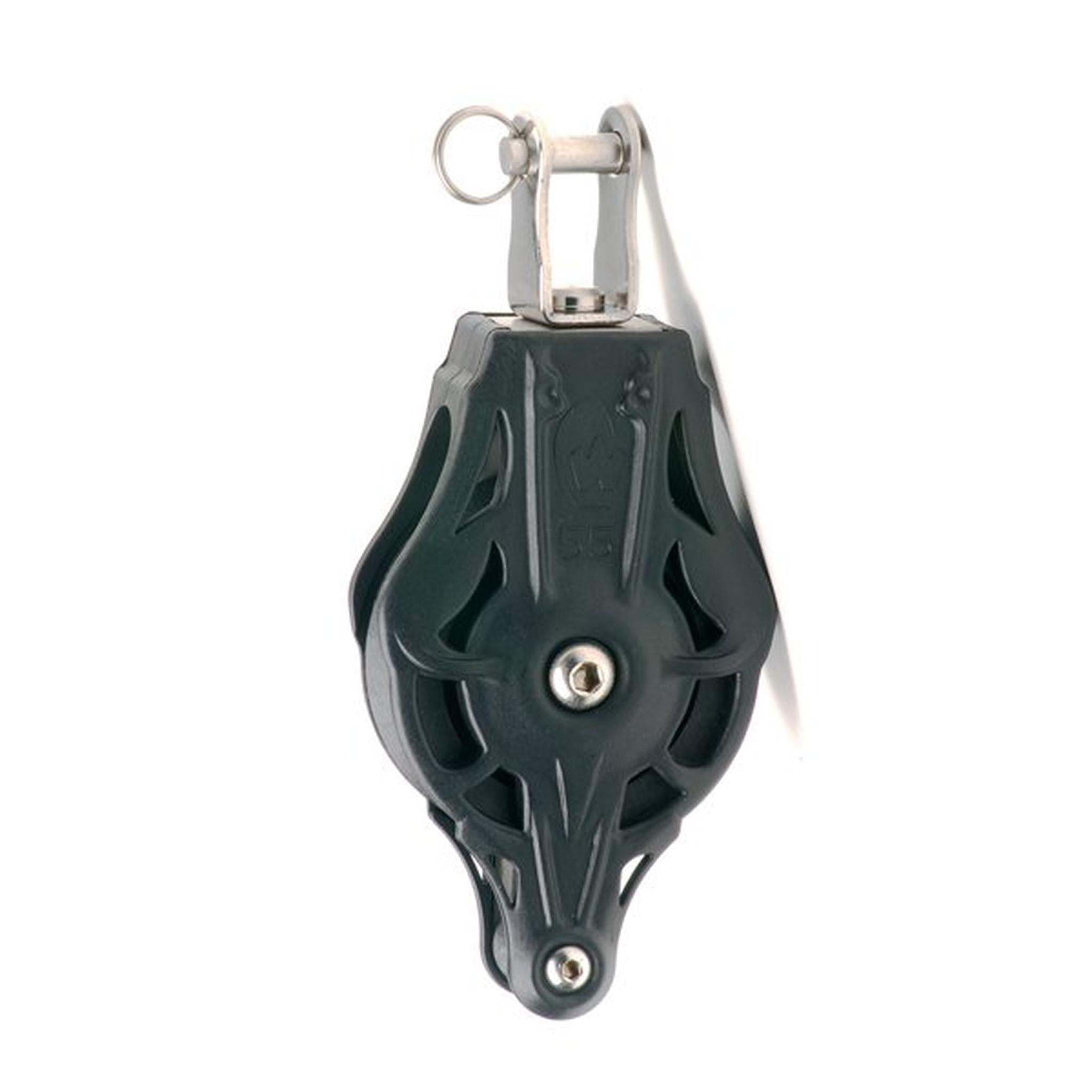 Blokk - 55 mm Skive F/12mm Tau/6mm Sjakkel,  Swivel/clevis/becket ,Wichard