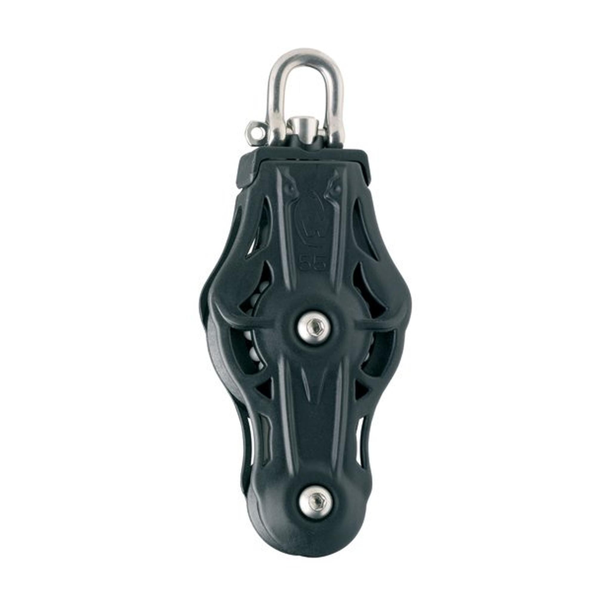 Blokk -Fiddle Skive Ø35 Mm F/8 Mm Tau-5Mm Shackle,  Swivel head ,Wichard