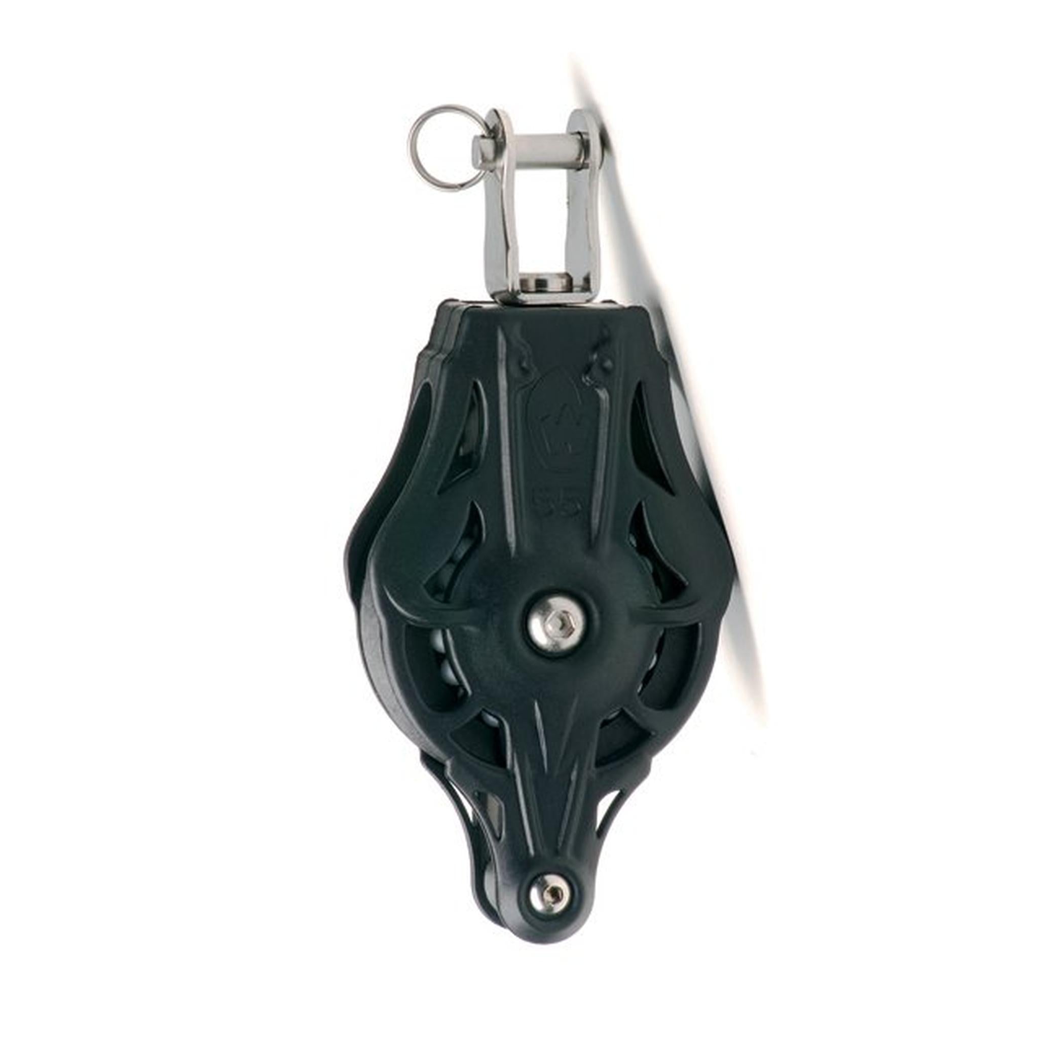 Blokk - 55 mm Skive F/12mm Tau/6mm Sjakkel,  Swivel/clevis/becket ,Wichard