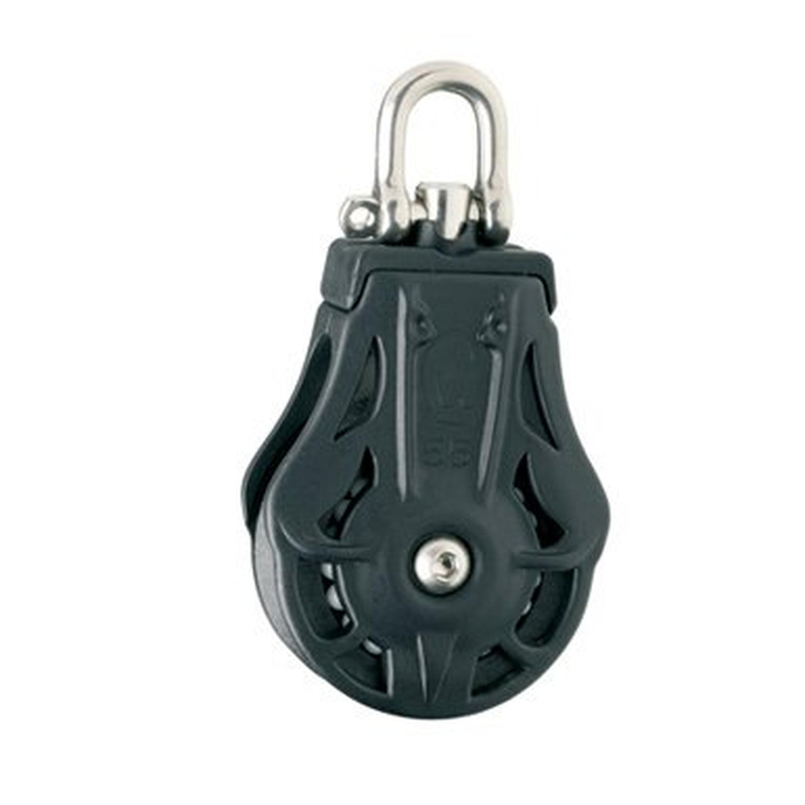 Blokk Singel - 70 mm Skive F/14mm Tau/8mm Sjakkel,  Swivel head ,Wichard