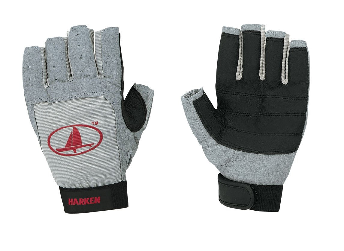 Harken Gloves 3/4 Finger Grey