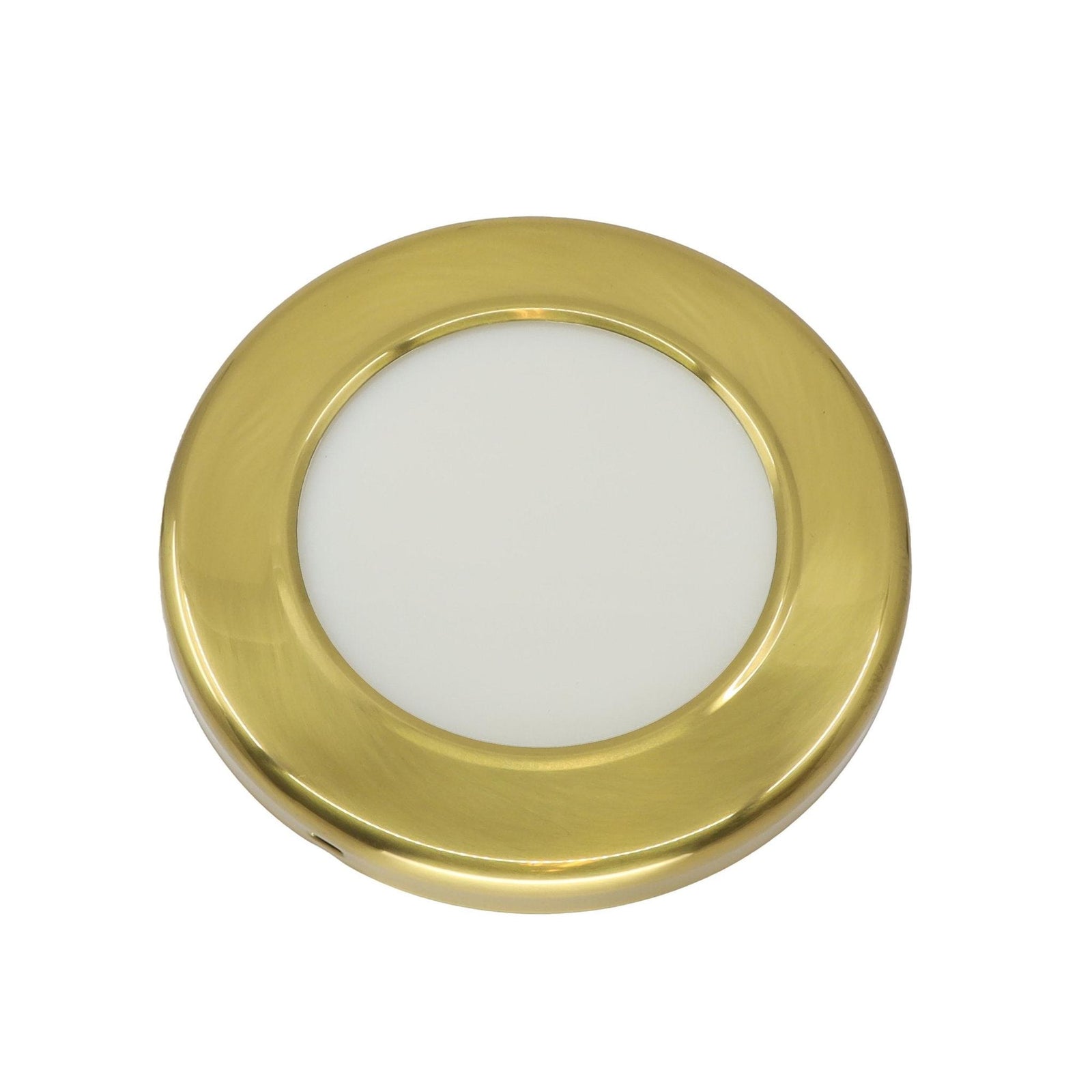 Lamp Mess.Recessed 6' Brass Colored