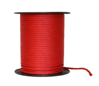 Tau Hulflettet 8mm Rød 200M